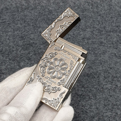 Vỏ Hột Quẹt Bật Lửa Upon D28T Họa Tiết Hoa Văn Cổ Điển - Dùng Ga Đá Cao Cấp