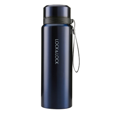 Bình Giữ Nhiệt 800ml Lock&Lock Vacuum Bottle LHC6180 - Hàng Chính Hãng, Bằng Thép Không Gỉ, Có Lưới Lọc Trà Bằng Inox, Mức Giữ Nhiệt Vượt Trội Tặng Kèm Ống Hút Inox