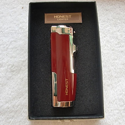 Vỏ Hột Quẹt Bật Lửa Gas Honest BCZ-361 Khò 2 Tia Mạnh Mẽ - Giao Màu Ngẫu Nhiên