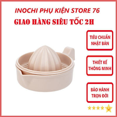 Bộ Dụng Cụ Vắt Cam Chanh Tiên Dụng YoKo Sản Xuất Theo Tiêu Chuẩn Nhật Bản An Toàn Cho Sức Khỏe - Chính Hãng inochi ( Tặng kèm khăn lau tay pakasa) màu ngẫu nhiên