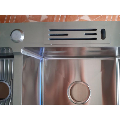 CHẬU RỬA CHÉN INOX 304 QK 81cm*48cm*23cm,CÓ VẮT DAO,ÚP THỚT,CHUẨN INOX 304