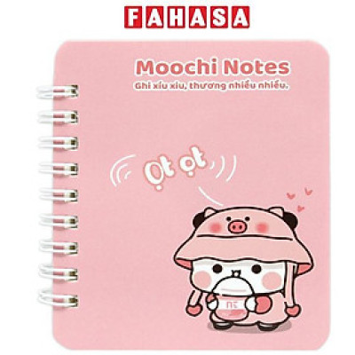 Sổ Lò Xo Moochi Notes A7 - Kẻ Ngang - 160 Trang 300gsm - The Sun 03