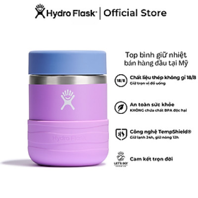 Bình đựng thức ăn giữ nhiệt cho trẻ Hydro Flask Kids Insulated Food Jar and Boot Seaspray 12 oz - Hàng chính hãng