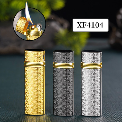 Hột Quẹt Bật Lửa Gas Đá XF4101 Lửa Chéo Châm T,,ẩu, Châm Điếu Cày Cực Tiện Lợi - Nhiều Màu