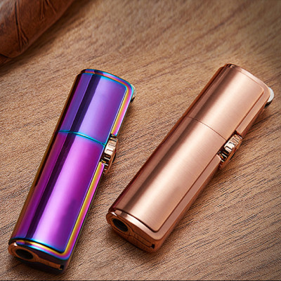 Vỏ Hột Quẹt Bật Lửa Khò 3 Tia Jobon ZB-307 Khóa Ngang Xoay Cực Đẹp Thiết Kế Hiện Đại Nhỏ Gọn Tiện Lợi Lửa Khò Mạnh Mẽ - Dùng Gas Đá