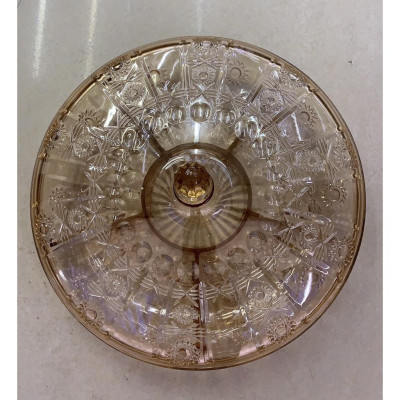 Khay đựng mứt tết  bằng nhựa trong Acrylic màu vàng