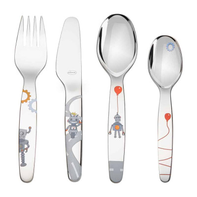 Bộ Dao Thìa Dĩa Trẻ Em Rosle Waldfreunde 95066 4 Món hàng Chính Hãng