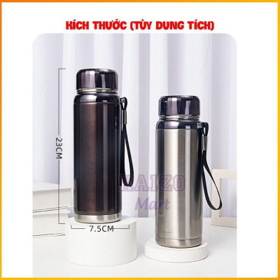 Bình Giữ Nhiệt Nóng Lạnh 24H [CAO CẤP] Đầy Đủ Dung Tích từ 680ML-1200ML,đầy đủ màu sắc