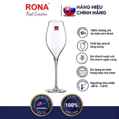 Bộ 2 ly pha lê uống vang Rona 320 ml Slovakia Czech Republic