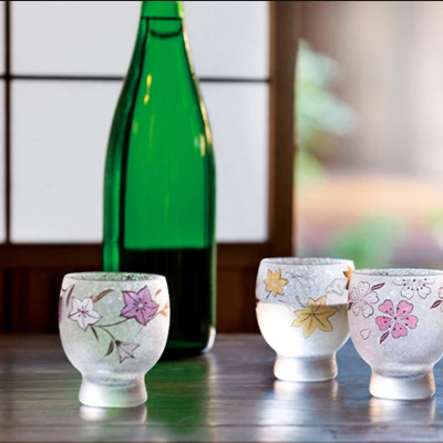 Aderia - Shiki Meguri - Bộ ly Sake - 4 cái
