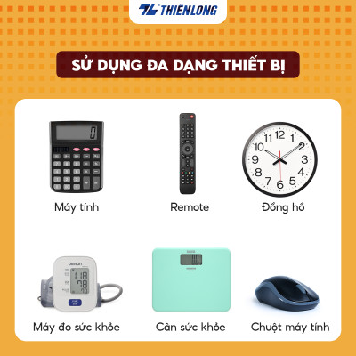 Vỉ 4 Pin Alkaline AA Thiên Long Flexio