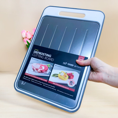 Thớt rã đông LocknLock CSC411, Hàng chính hãng, mặt nhôm rã đông, mặt nhựa kháng khuẩn - JoyMall