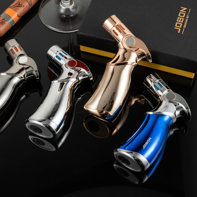 Vỏ Hột Quẹt Bật Lửa Gas Jobon ZB-659 Khò 4 Tia Cực Mạnh Vòi Nghiêng An Toàn, Tiện Lợi