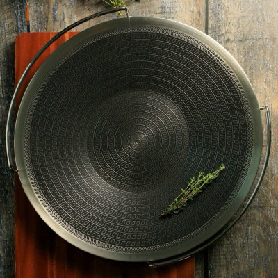 Chảo nướng Inox 3 lớp đúc liền khối chống dính Blackcube Plus 34cm