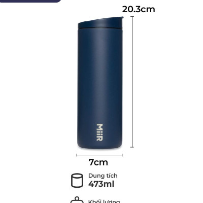 Bình giữ nhiệt MiiR Flip Traveler nắp mở tiện lợi thương hiệu Mỹ nhập khẩu chính hãng 