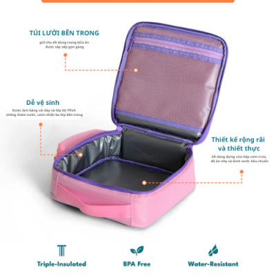 [Elemental chính hãng - Thương hiệu Mỹ] Túi giữ nhiệt Elemental đựng hộp đồ ăn