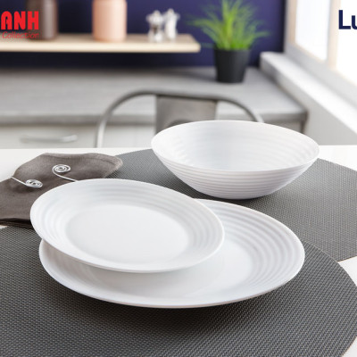 Đĩa Thủy Tinh Luminarc Diwali Harena 19cm cường lực, chịu nhiệt - 1 đĩa - N5414