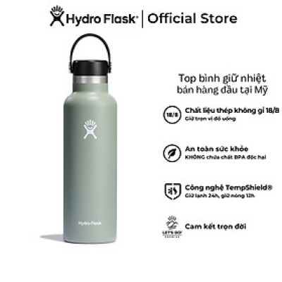 Bình giữ nhiệt Hydro Flask 21 OZ Standard Flex Cap có nắp xoay - Hàng chính hãng(Season 2024)