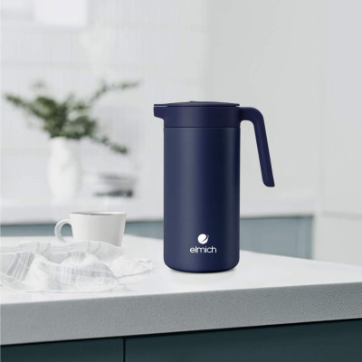 Bình giữ nhiệt inox 304 Elmich EL8342 dung tích 800ml, Hàng chính hãng, tay cầm to, đế silicone chống trượt - JoyMall