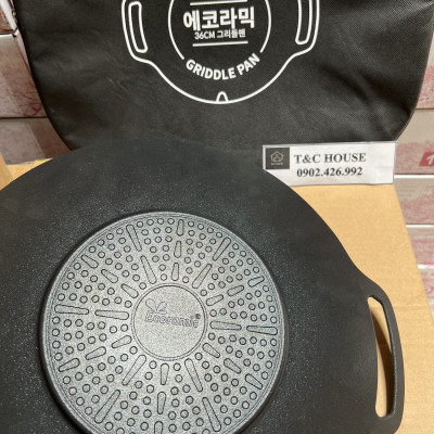 Chảo Đá Nướng Chống Dính Đáy Từ Cao Cấp Ecoramic Size 32x29cm Size 36cm