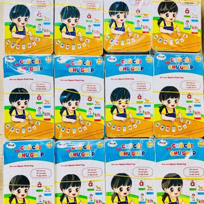 Flashcard- Bộ Thẻ Chữ Cái và Chữ Ghép giúp bé nhận biết mặt chữ và đọc dễ dàng
