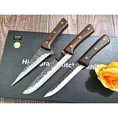 BỘ 3 DAO BẾP THÁI, LỌC MÃ QR1 TR8