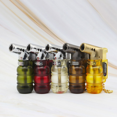 Vỏ Hột Quẹt Bật Lửa Khò Gas 1 Tia Kiêm Móc Khóa Tiện Lợi Hongbo HB853 Thiết Kế Đẹp Độc Lạ - Giao Màu Ngẫu Nhiên