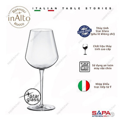 Bộ 6 Ly rượu Thủy Tinh Inalto 560ml  - Bormioli Rocco - Italy