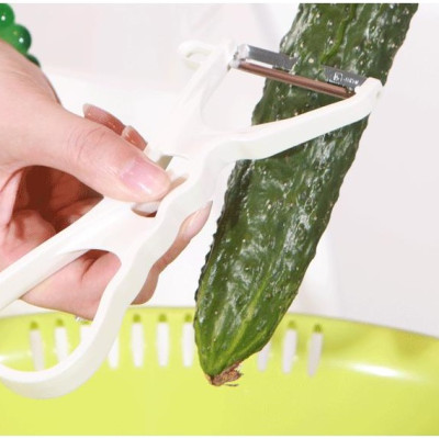 Combo dụng cụ mài dao kéo cao cấp Satomi Kamizaki + Dụng cụ nạo vỏ trái cây lưỡi xoay - made in Japan