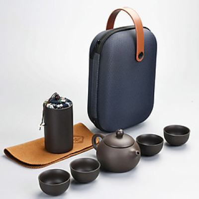 Bộ bình trà có túi đựng đi du lịch gọn gàng tiện lợi