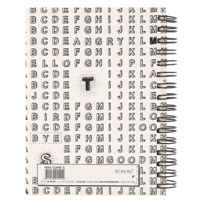 Sổ Lò Xo Khai Trí Stationery Mini Game - Size S - Mẫu 2 - Hình Chữ - Màu Trắng