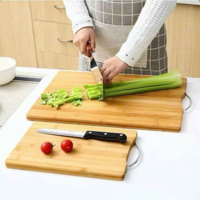 Thớt Gỗ Tre BAMBOO Cao Cấp Kháng Khuẩn, Chống Nấm Mốc - An Toàn Cho Gia Đình - HÀNG CHÍNH HÃNG MINIIN