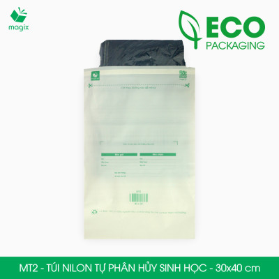 MT2 - 40x30 cm - 300 Túi nilon (tự phân hủy sinh học) đóng hàng