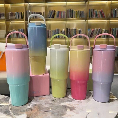 Bình Giữ Nhiệt Pastel 900ml Inox 304 - Cốc Giữ Nhiệt Loang Màu Siêu Bền, Không Gỉ, Màu Sắc Đẹp - HÀNG CHÍNH HÃNG MINIIN