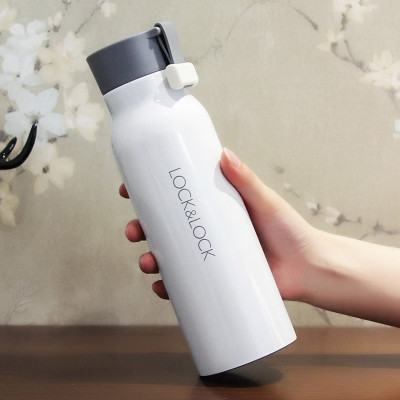 Bình Giữ Nhiệt Thép Không Gỉ Lock&Lock Name Tumbler LHC4125 (500ml) - Hàng Chính Hãng, Chất Liệu Thép Không Gỉ, Giữ Nhiệt Nong và Lạnh Tốt - Tặng Kèm Ống Hút Inox Và Cọ Rửa Ống Hút