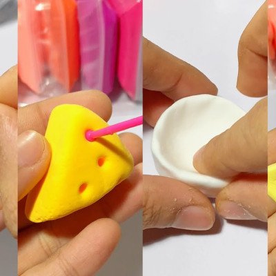 Đất sét, đất nặn tự khô  màu an toàn nặn hình đáng yêu siêu nhẹ an toàn cho bé, không mùi