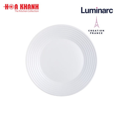 Đĩa Thủy Tinh Luminarc Diwali Harena 19cm đựng thức ăn, cường lực, chịu nhiệt - Bộ 3 đĩa - N5414