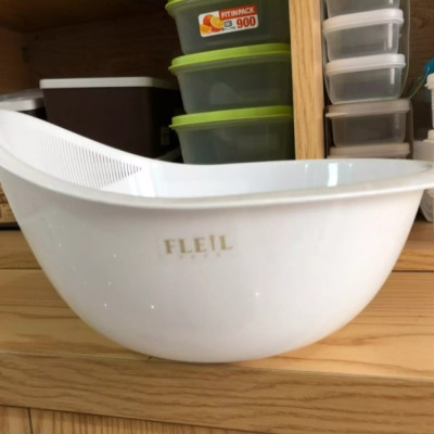 Thau rửa đa năng có rãnh thoát nước tiện lợi Nakaya Freille 2.1L - Hàng nội địa Nhật Bản |#Made in Japan| |#K-538|