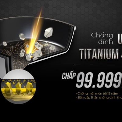 Chảo Chống Dính Ultra Titalium Đáy Từ Sunhouse ST28B - Hàng Chính Hãng