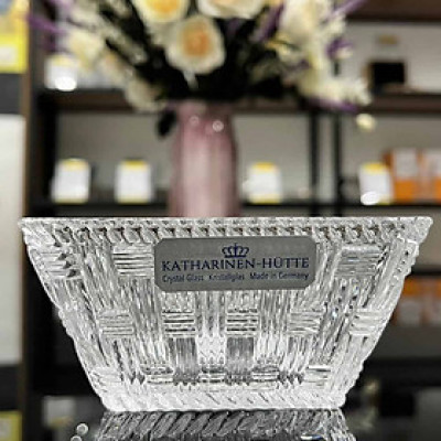 Thố Pha Lê Nachtmann Katharinen-Hutte 104124-2 Schale Bowl Korb Hàng Chính Hãng
