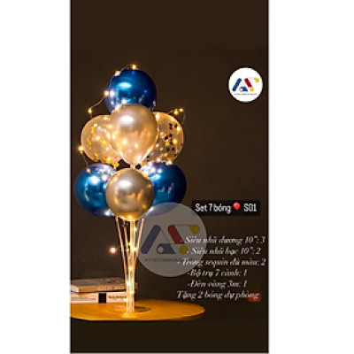 Set Trụ đèn Bong Bóng Trang Trí Siêu Bắt Mắt