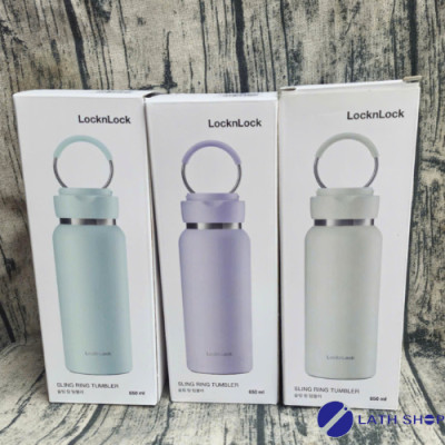 Bình Giữ Nhiệt Inox 304 Sling Ring LocknLock  Có Quai Xách LHC4321- 650ml - Hàng Chính Hãng