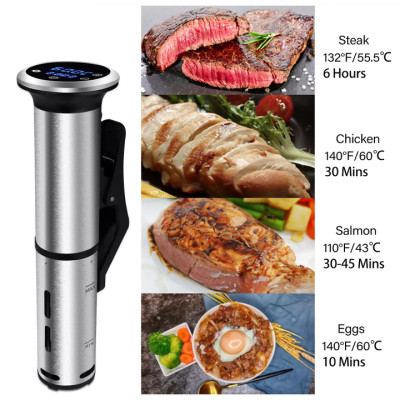 Máy nấu chậm Sous Vide thương hiệu BioloMix SV-8006 hệ thống nhiệt tuần hoàn 3D - Màn hình LED điều khiển chính xác kỹ thuật số - Hàng Nhập Khẩu