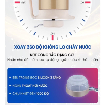 Bình Giữ Nhiệt 2 Trong 1 Kiêm Bình Siêu Tốc Điện GUGKDD GD-ST30 (3 lít) 1000W - Màu Ngẫu Nhiên - Hàng Chính Hãng