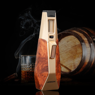Vỏ Hột Quẹt Bật Lửa Gas Jobon ZB-193 Khò 1 Tia Mạnh Mẽ Có Khóa Rảnh Tay/An Toàn - Nhiều Màu