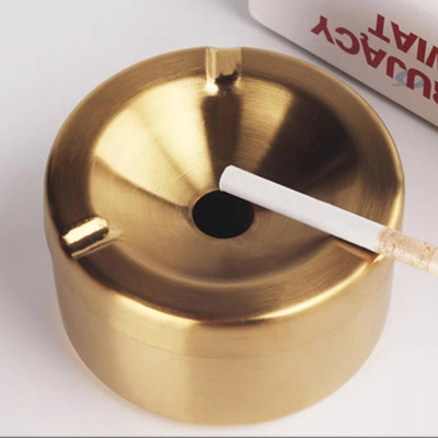 Gạt Tàn Thuốc Iá Dạng phễu Dáng Đẹp Cao Cấp Bằng Kim loại Inox 304 Mạ Vàng Dễ Sử Dụng Bền Mãi Theo thời Gian
