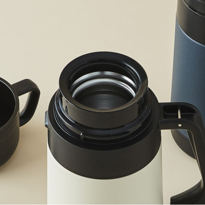 Bình giữ nhiệt Lock&Lock Easy Outdoor Vacuum Bottle LHC1484 1,2L và LHC1485 1,8L - Hàng chính hãng có quai xách, nắp dùng làm cốc nước - JoyMall