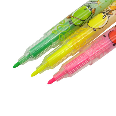 Vỉ 3 Bút Dạ Quang - Thiên Long HL-03 - Quét QR Xem Khuyến Mãi (Mẫu Bao Bì Giao Ngẫu Nhiên)