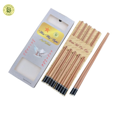 Bộ 10 Đôi Đũa Gỗ Sao Ghép Đầu Đen Cao Cấp - Đồ Gỗ Gia Dụng Thủ Công Mỹ Nghệ Thương Hiệu Trường Sơn