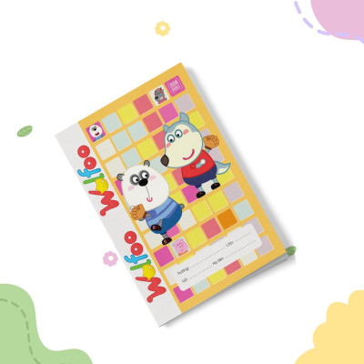 Combo 5 Cuốn Vở 48 Trang 4 Ô Ly WOLFOO